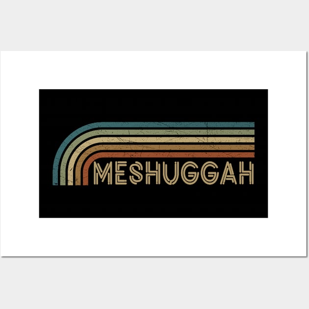 Meshuggah Retro Stripes Wall Art by paintallday